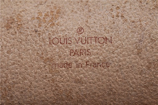 LOUIS VUITTON Monogram Trousse Demi Ronde 23 Cosmetic Pouch M47520 LV Junk 6012C