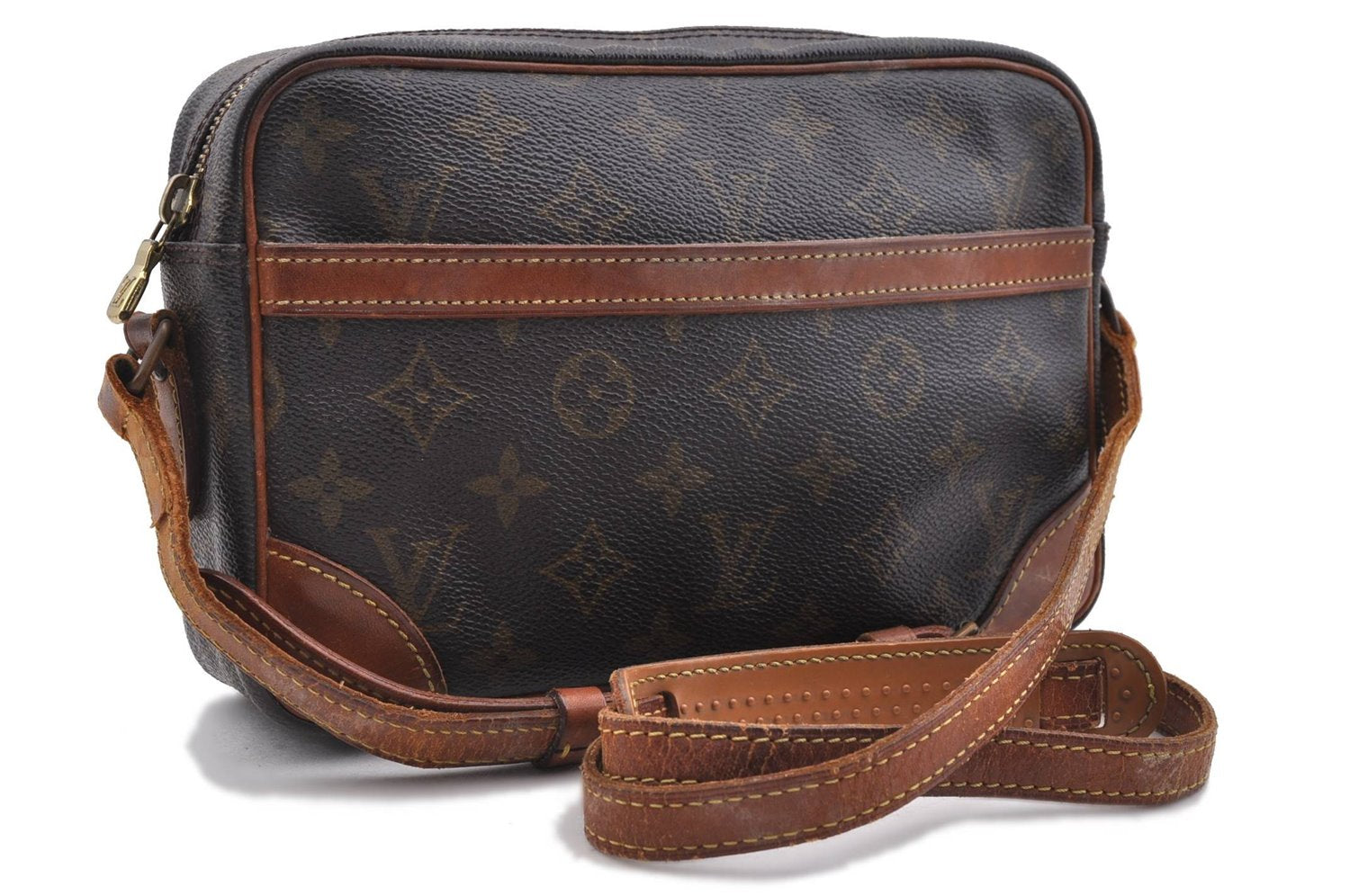 Authentic LOUIS VUITTON Monogram Trocadero 23 Shoulder Cross Bag M51276 LV 6013C