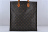 Authentic LOUIS VUITTON Monogram Sac Plat Hand Bag M51140 LV 6015C