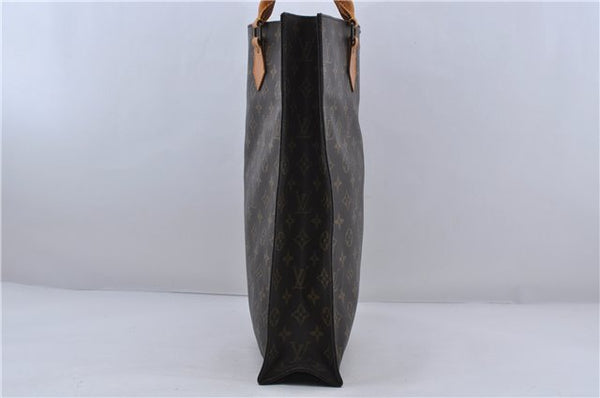 Authentic LOUIS VUITTON Monogram Sac Plat Hand Bag M51140 LV 6015C