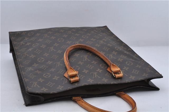 Authentic LOUIS VUITTON Monogram Sac Plat Hand Bag M51140 LV 6015C