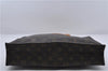 Authentic LOUIS VUITTON Monogram Sac Plat Hand Bag M51140 LV 6015C