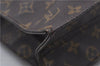 Authentic LOUIS VUITTON Monogram Sac Plat Hand Bag M51140 LV 6015C