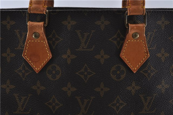 Authentic LOUIS VUITTON Monogram Sac Plat Hand Bag M51140 LV 6015C