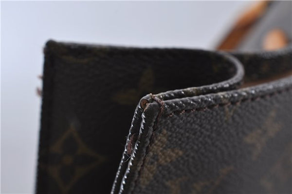 Authentic LOUIS VUITTON Monogram Sac Plat Hand Bag M51140 LV 6015C