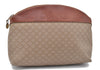 Authentic CELINE Macadam Blason Pattern Clutch Bag PVC Leather Beige 6018C