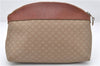 Authentic CELINE Macadam Blason Pattern Clutch Bag PVC Leather Beige 6018C