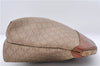 Authentic CELINE Macadam Blason Pattern Clutch Bag PVC Leather Beige 6018C
