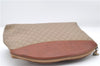 Authentic CELINE Macadam Blason Pattern Clutch Bag PVC Leather Beige 6018C