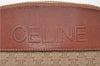Authentic CELINE Macadam Blason Pattern Clutch Bag PVC Leather Beige 6018C