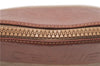 Authentic CELINE Macadam Blason Pattern Clutch Bag PVC Leather Beige 6018C