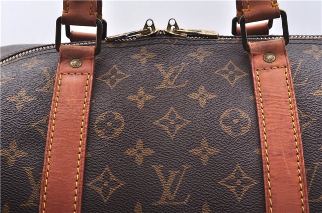 Authentic Louis Vuitton Monogram Keepall 55 Travel Boston Bag M41424 LV 6018E