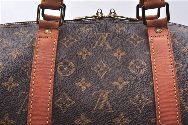 Authentic Louis Vuitton Monogram Keepall 55 Travel Boston Bag M41424 LV 6018E