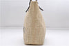 Authentic FENDI Zucca Shoulder Tote Bag Purse Canvas Ivory Brown 6019D