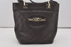 Authentic GUCCI Vintage Guccissima Tote Hand Bag GG Leather 145994 Brown 6022I