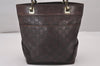 Authentic GUCCI Vintage Guccissima Tote Hand Bag GG Leather 145994 Brown 6022I