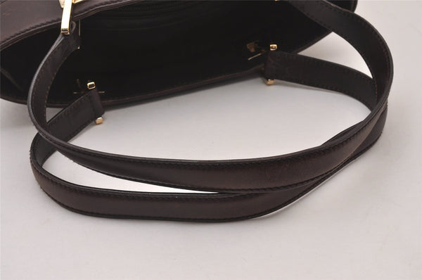 Authentic GUCCI Vintage Guccissima Tote Hand Bag GG Leather 145994 Brown 6022I