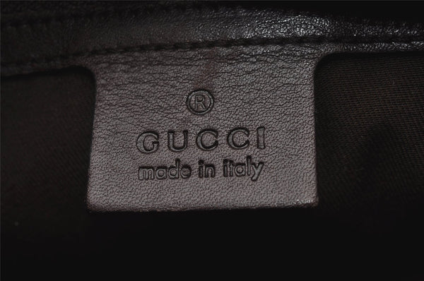 Authentic GUCCI Vintage Guccissima Tote Hand Bag GG Leather 145994 Brown 6022I