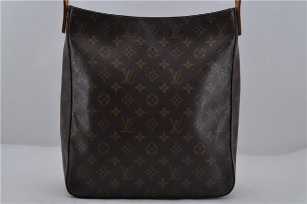 Authentic Louis Vuitton Monogram Looping GM Shoulder Bag M51145 LV 6023E