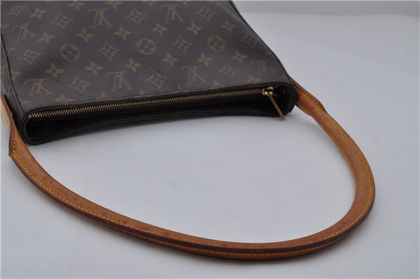 Authentic Louis Vuitton Monogram Looping GM Shoulder Bag M51145 LV 6023E