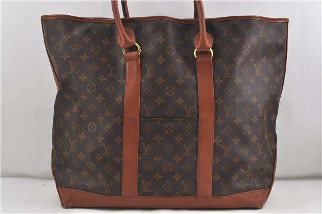 Auth Louis Vuitton Monogram Sac Weekend GM Vintage Tote Hand Bag M42420 LV 6024D