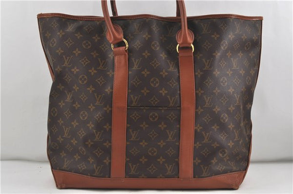 Auth Louis Vuitton Monogram Sac Weekend GM Vintage Tote Hand Bag M42420 LV 6024D