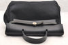 Authentic HERMES Her Bag Ado 2 In 1 2Way Backpack Canvas Leather Black 6025I