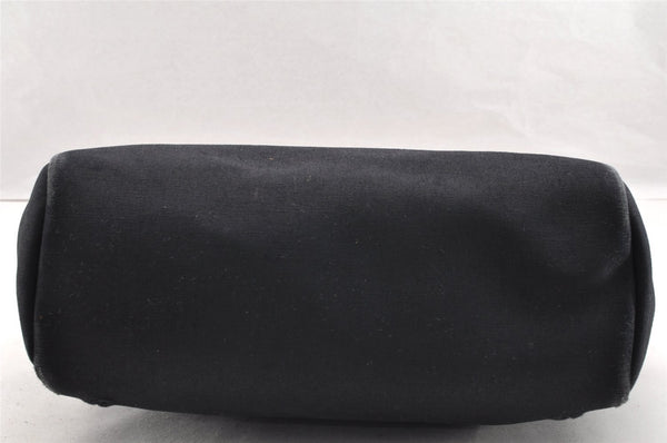 Authentic HERMES Her Bag Ado 2 In 1 2Way Backpack Canvas Leather Black 6025I