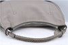 Authentic FENDI Selleria Shoulder Bag Leather Gray Brown 6026B