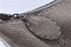 Authentic FENDI Selleria Shoulder Bag Leather Gray Brown 6026B