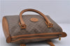 Authentic GUCCI Micro GG PVC Leather Hand Bag Purse Brown 6026C