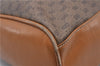 Authentic GUCCI Micro GG PVC Leather Hand Bag Purse Brown 6026C
