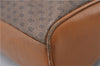 Authentic GUCCI Micro GG PVC Leather Hand Bag Purse Brown 6026C