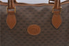 Authentic GUCCI Micro GG PVC Leather Hand Bag Purse Brown 6026C