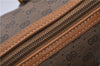 Authentic GUCCI Micro GG PVC Leather Hand Bag Purse Brown 6026C