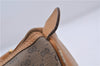 Authentic GUCCI Micro GG PVC Leather Hand Bag Purse Brown 6026C