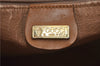 Authentic GUCCI Micro GG PVC Leather Hand Bag Purse Brown 6026C