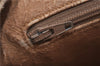 Authentic GUCCI Micro GG PVC Leather Hand Bag Purse Brown 6026C