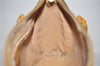 Authentic GUCCI Micro GG PVC Leather Hand Bag Purse Brown 6026C