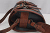 Authentic POLO Ralph Lauren Check PVC Leather Shoulder Cross Bag Green 6026I