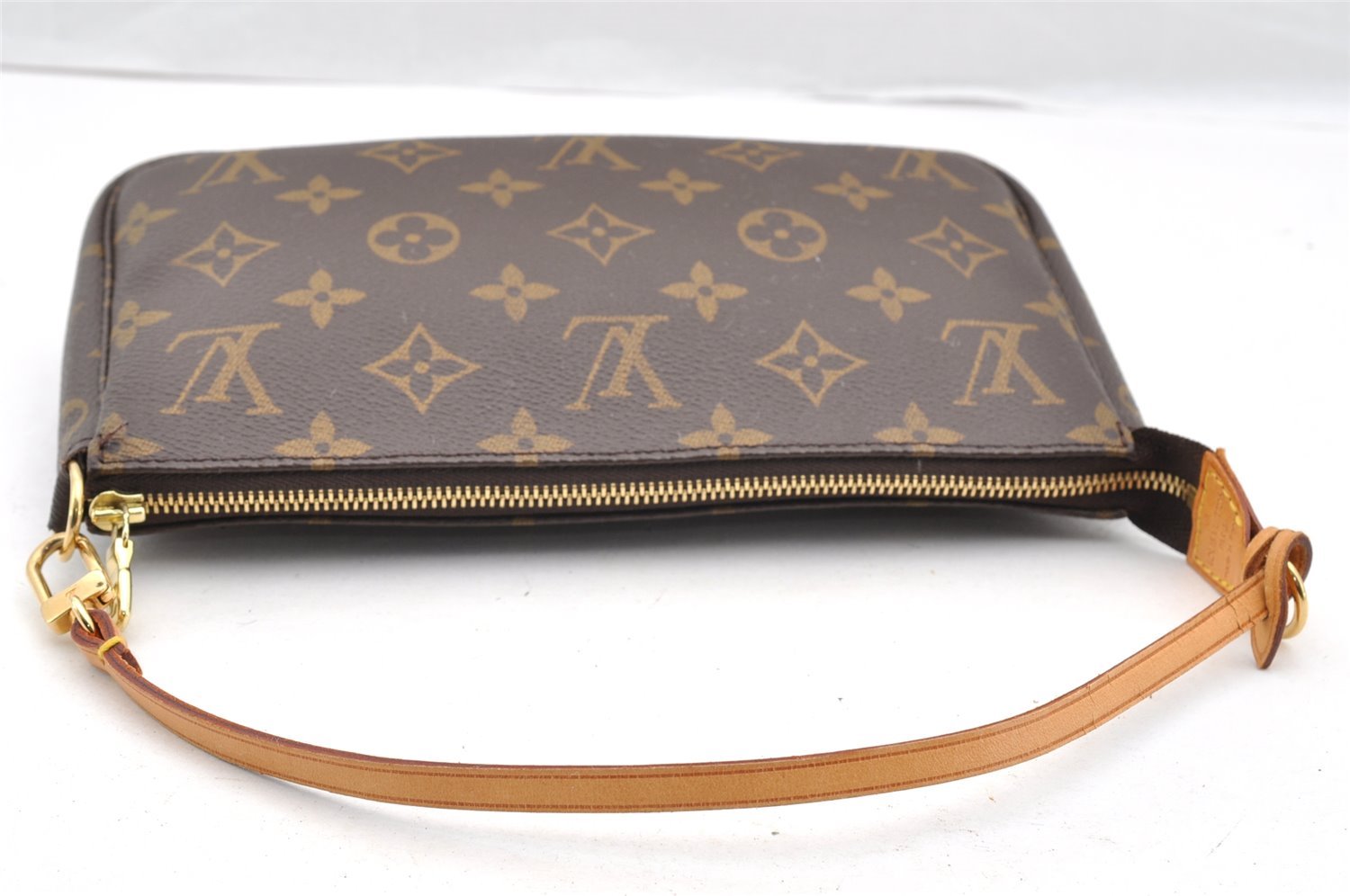 Authentic Louis Vuitton Monogram Pochette Accessoires Pouch M51980 LV 6027I