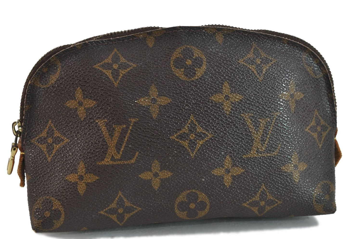 Authentic LOUIS VUITTON Monogram Pochette Cosmetic Pouch M47515 LV 6029C