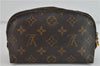 Authentic LOUIS VUITTON Monogram Pochette Cosmetic Pouch M47515 LV 6029C