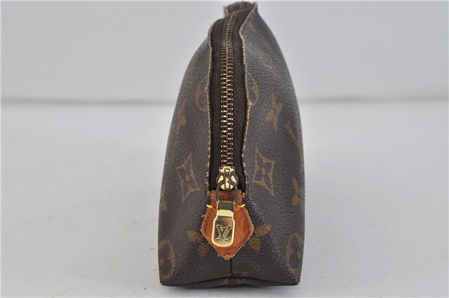 Authentic LOUIS VUITTON Monogram Pochette Cosmetic Pouch M47515 LV 6029C
