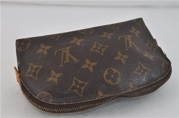 Authentic LOUIS VUITTON Monogram Pochette Cosmetic Pouch M47515 LV 6029C
