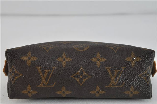 Authentic LOUIS VUITTON Monogram Pochette Cosmetic Pouch M47515 LV 6029C