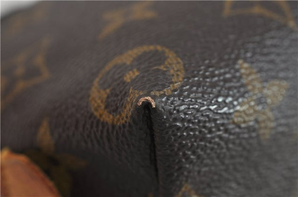 Authentic LOUIS VUITTON Monogram Pochette Cosmetic Pouch M47515 LV 6029C