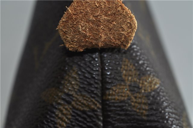 Authentic LOUIS VUITTON Monogram Pochette Cosmetic Pouch M47515 LV 6029C