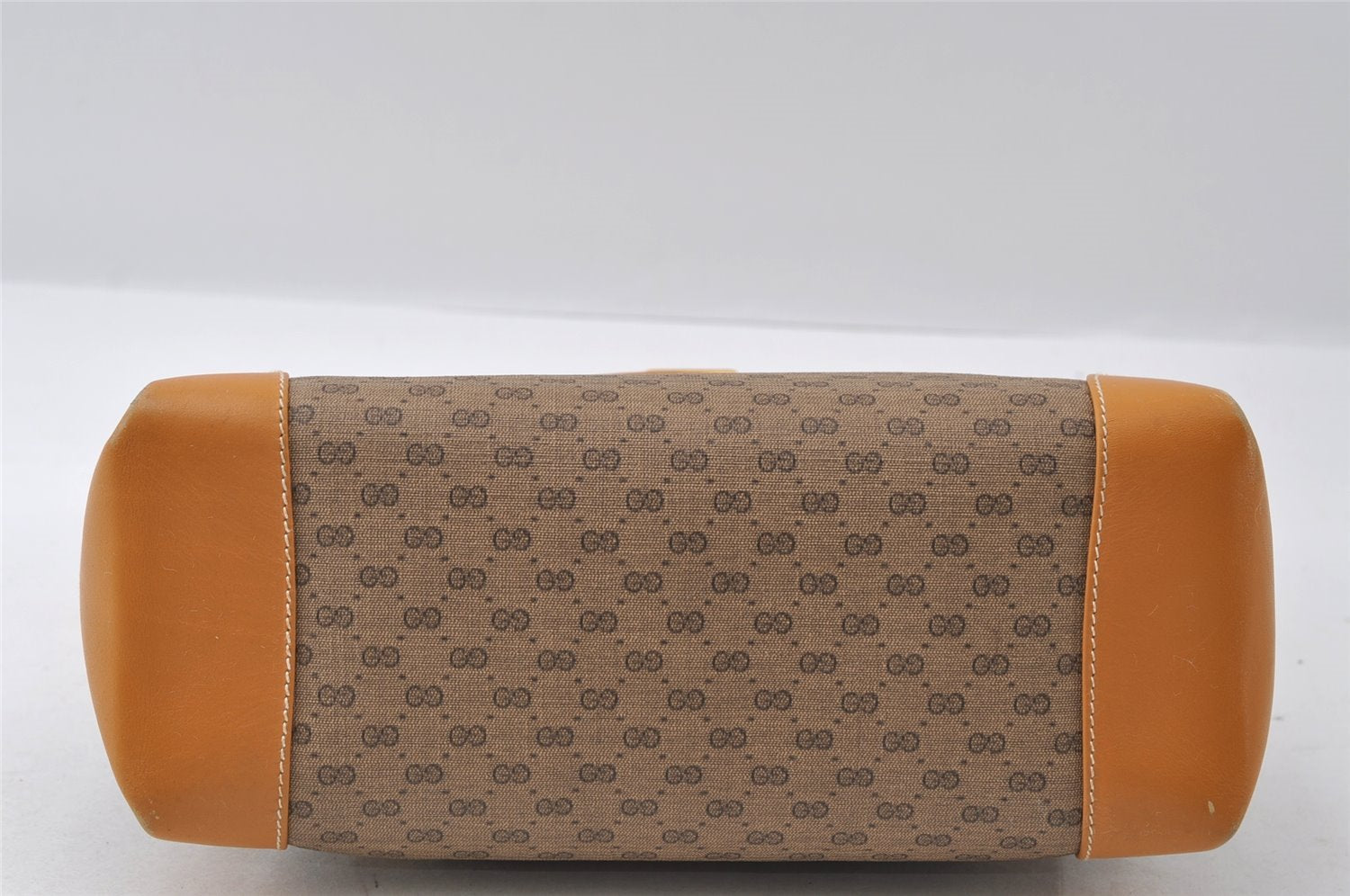 Authentic GUCCI Micro GG PVC Leather Shoulder Hand Bag Purse Brown Junk 6030I