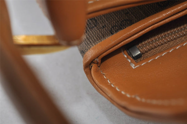 Authentic GUCCI Micro GG PVC Leather Shoulder Hand Bag Purse Brown Junk 6030I